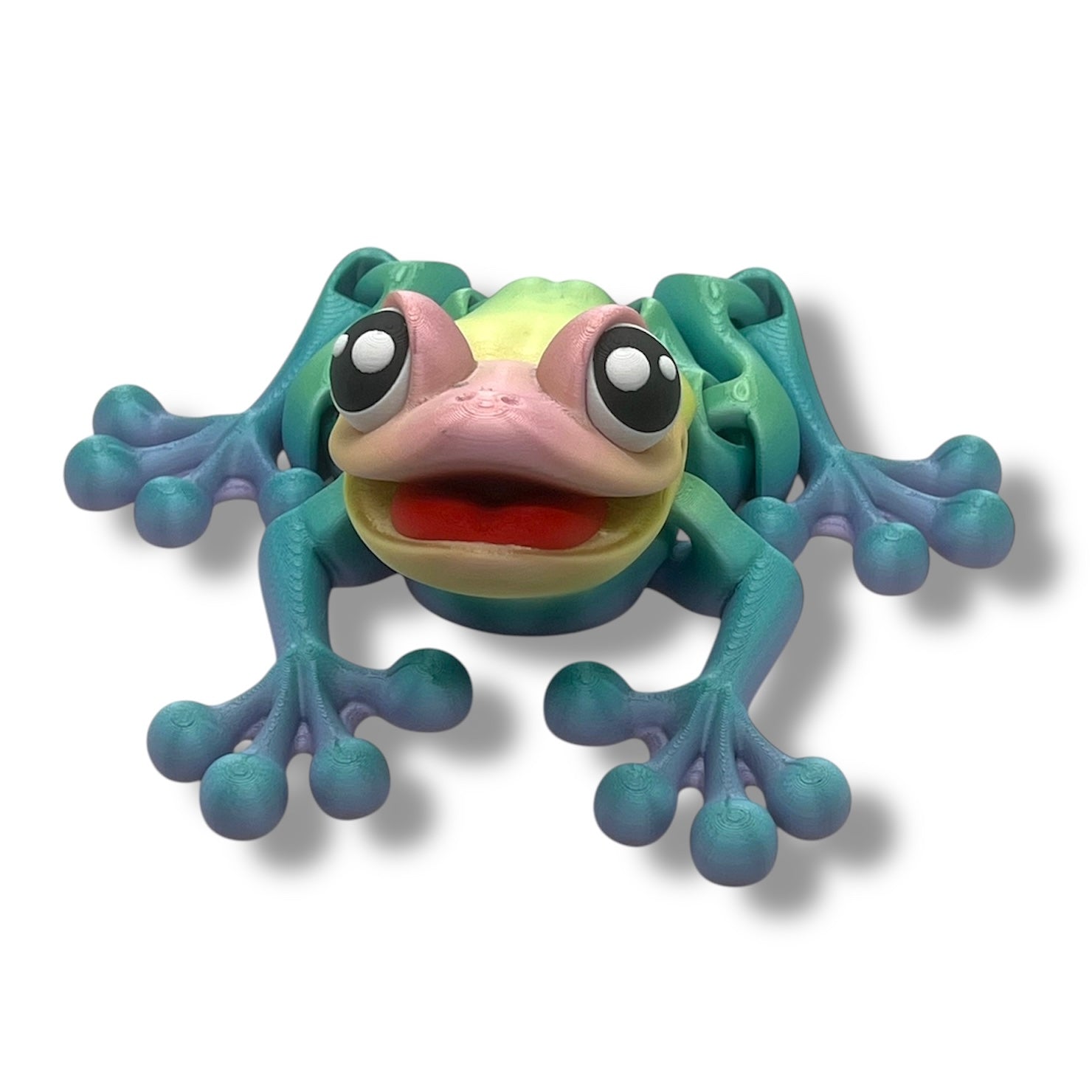 Hoppity CHONKZ 12" Tree Frog - Articulated 3d Printed Figurine