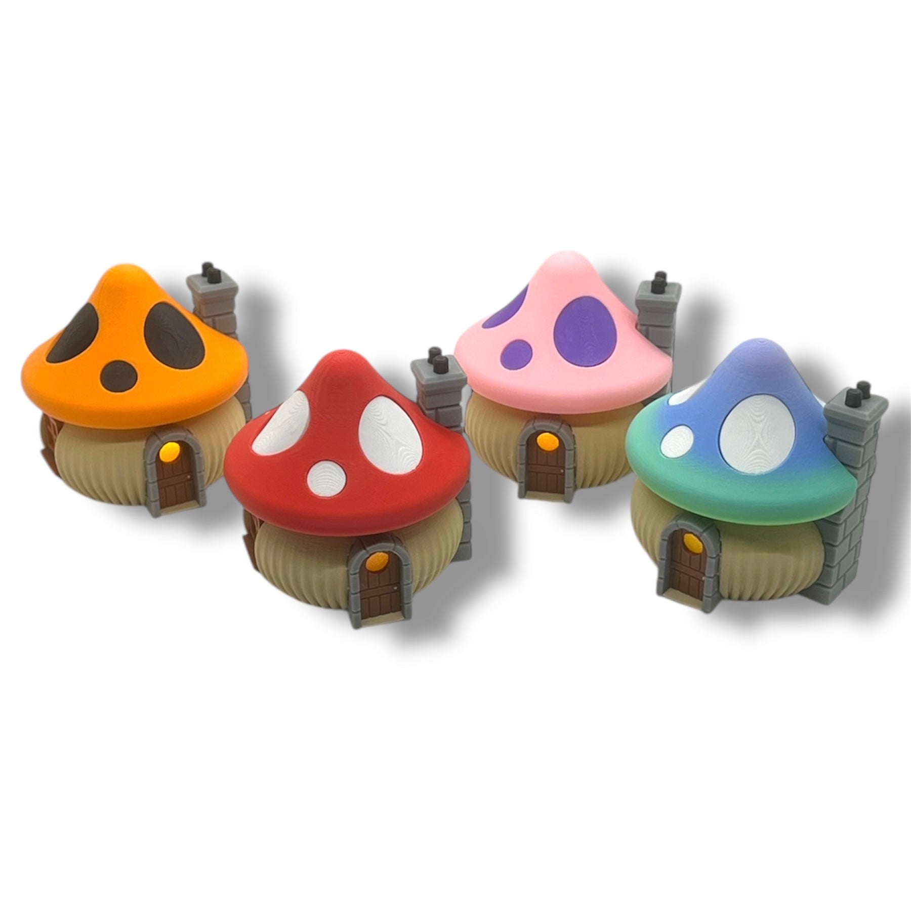 Whimsical Tealight Fairy House - Mushroom Collection - 3D Printed Holiday Decor