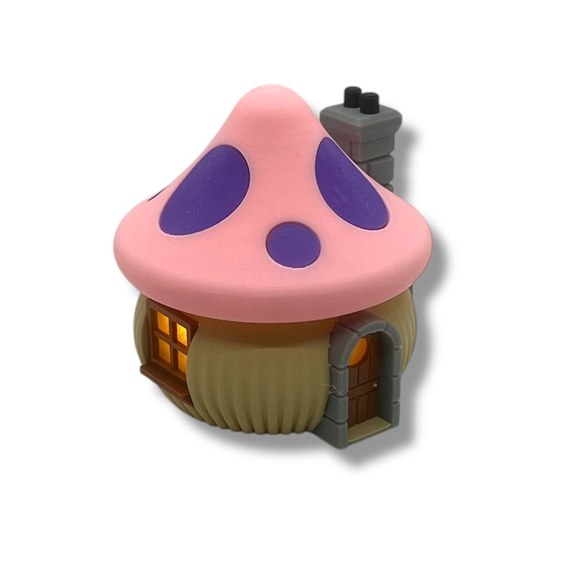 Whimsical Tealight Fairy House - Mushroom Collection - 3D Printed Holiday Decor