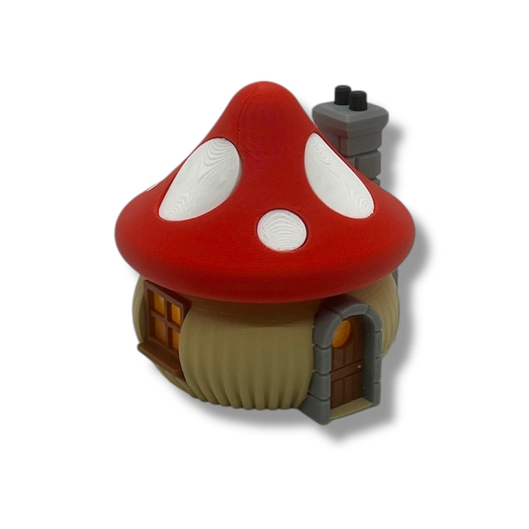 Whimsical Tealight Fairy House - Mushroom Collection - 3D Printed Holiday Decor