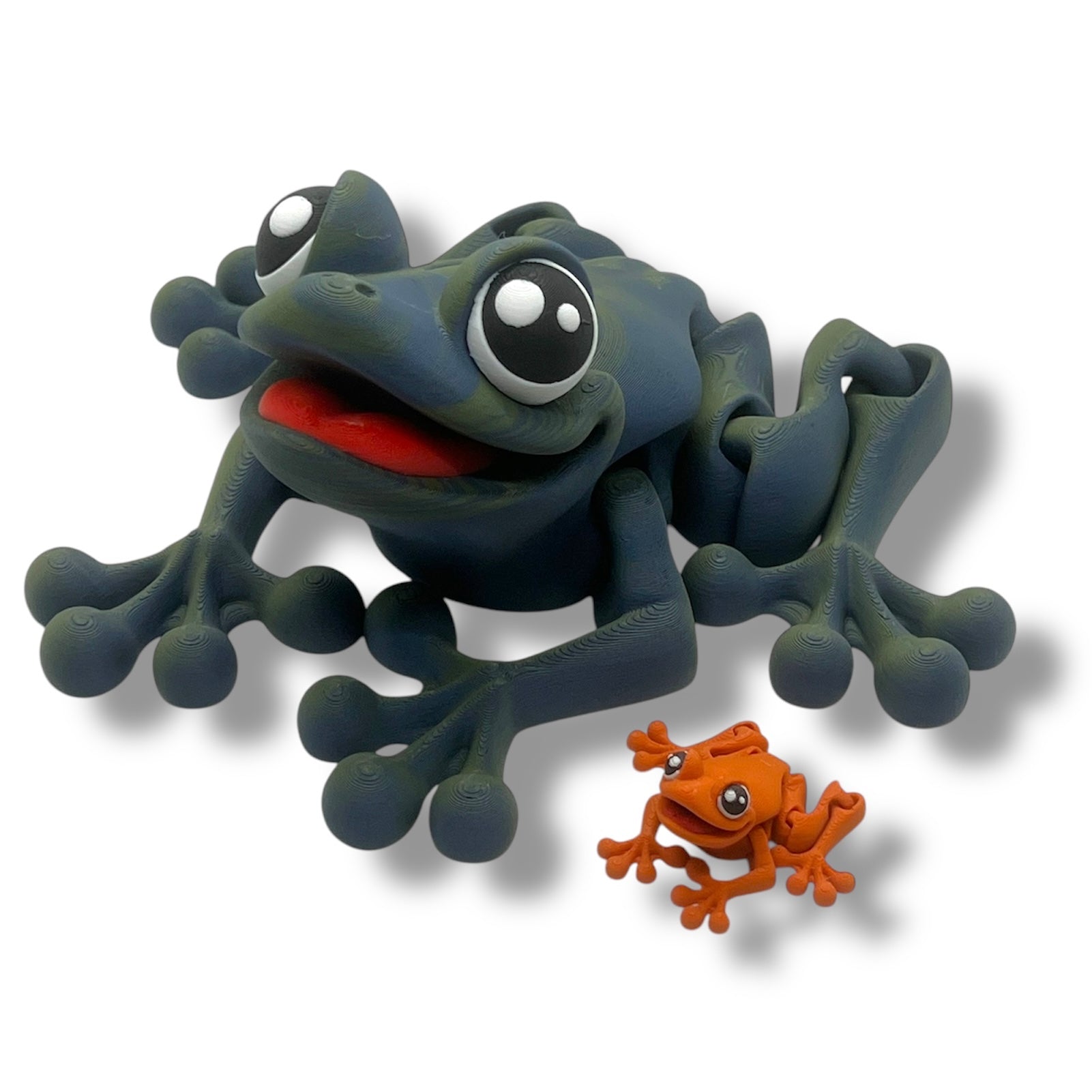 Hoppity CHONKZ 12" Tree Frog - Articulated 3d Printed Figurine