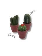 Adorable Fidget Clicker, Spinner and Magnetic Sets - 3d Printed Cactus, Plant and Mushroom Clicky Fidget Decor
