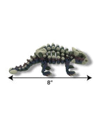 8" Ankylosaurus Dinosaur Skeleton- 3d Printed Articulated Figurine Decor Gift