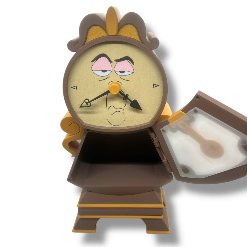 12" Working Cogsworth Analog Clock - 3d Printed Figurine Decor