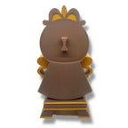 12" Working Cogsworth Analog Clock - 3d Printed Figurine Decor