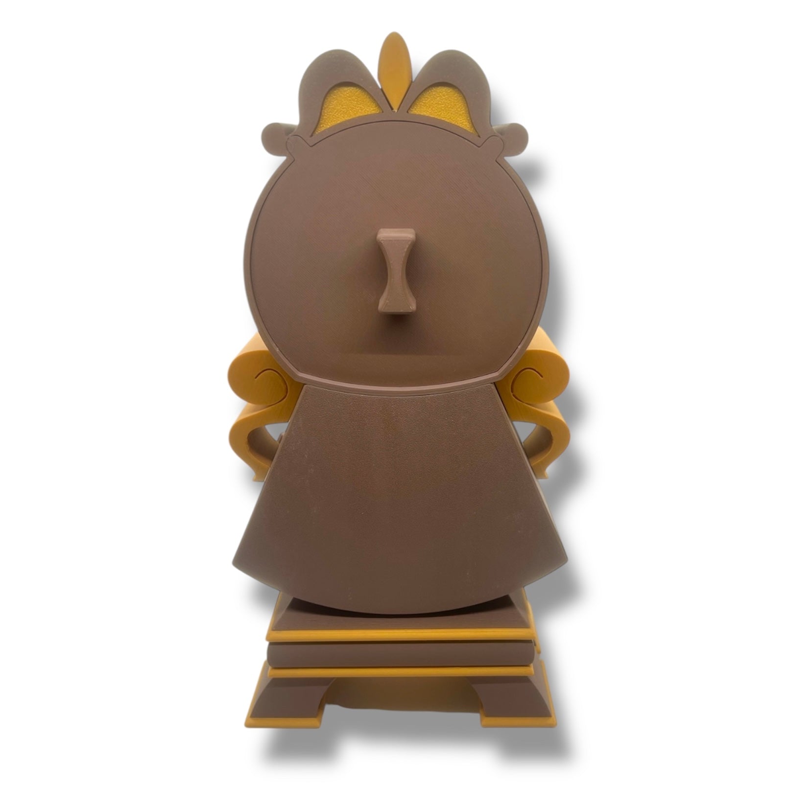 12" Working Cogsworth Analog Clock - 3d Printed Figurine Decor