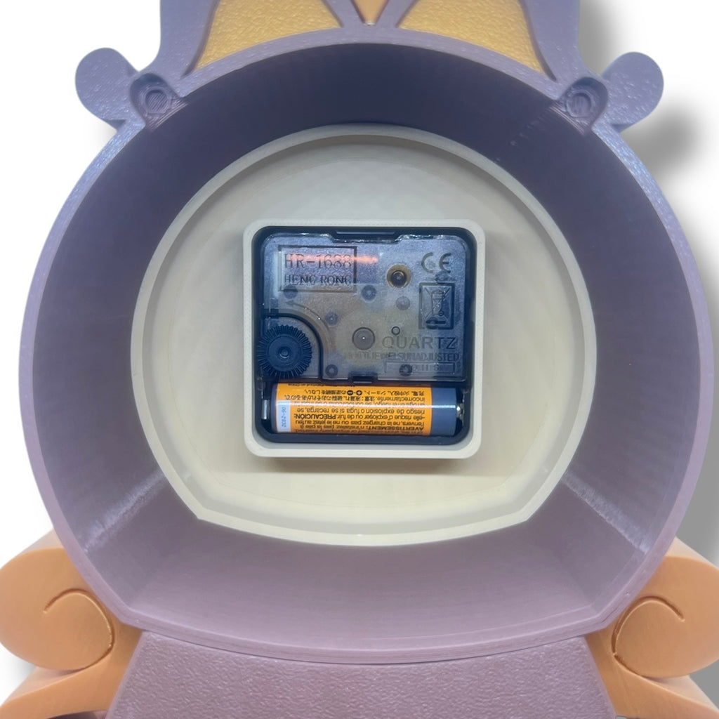 12" Working Cogsworth Analog Clock - 3d Printed Figurine Decor