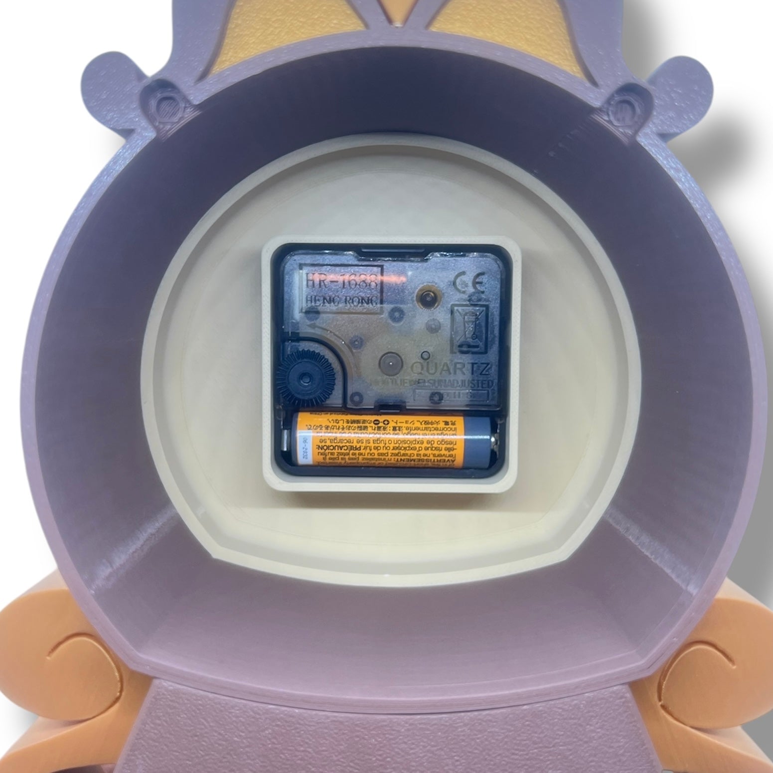 12" Working Cogsworth Analog Clock - 3d Printed Figurine Decor