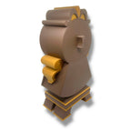12" Working Cogsworth Analog Clock - 3d Printed Figurine Decor