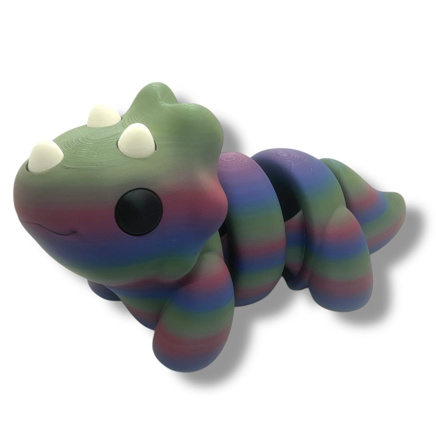 CHONKZ - 11" Giant Triceratops Dinosaur Pocket Pals - Articulated 3D Printed Animal Figurine Decor