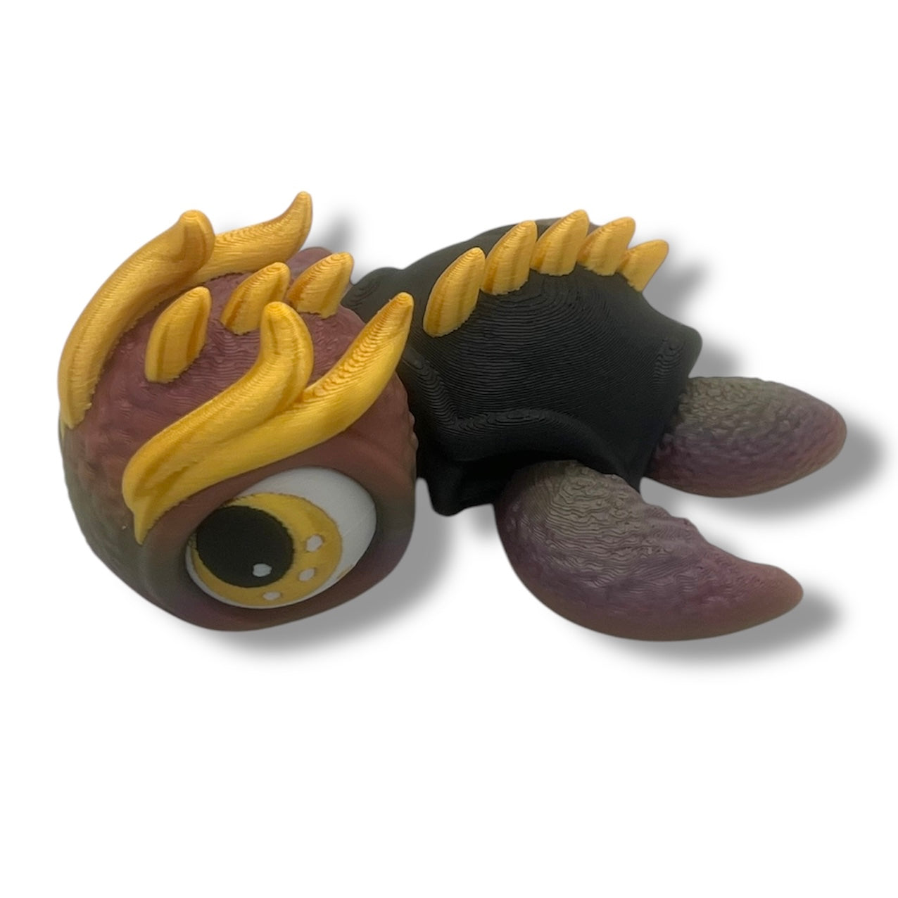 Beautiful 4.5" Dragon Turtle - 3d Printed Articulated Decor