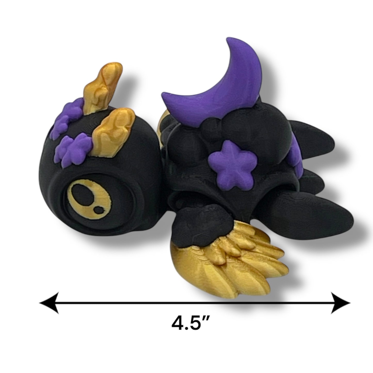 Beautiful 4.5" Dream Turtle - 3d Printed Articulated Decor