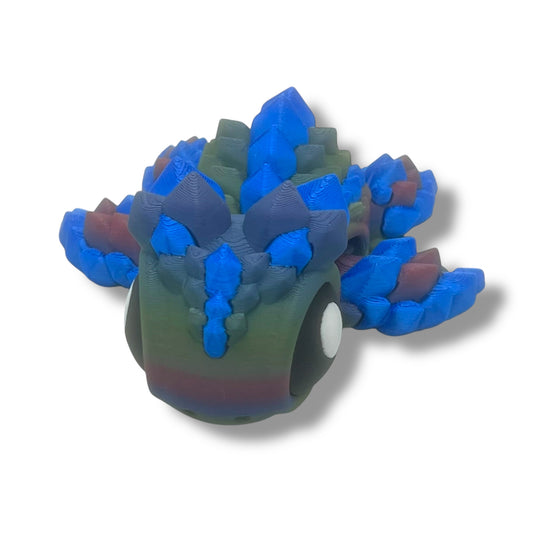Amazing 4.5" Spike Turtle - 3d Printed Articulated Decor
