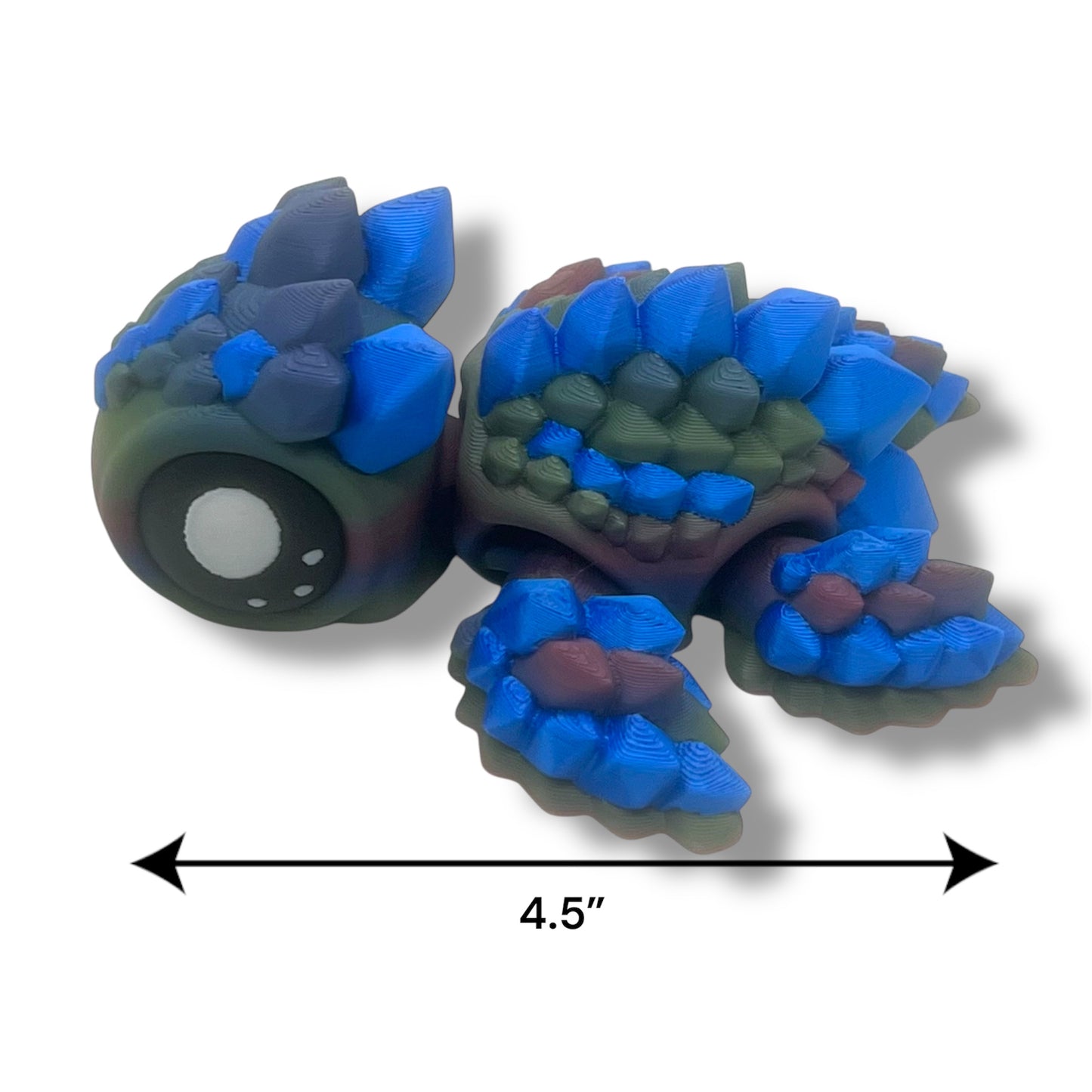 Amazing 4.5" Spike Turtle - 3d Printed Articulated Decor