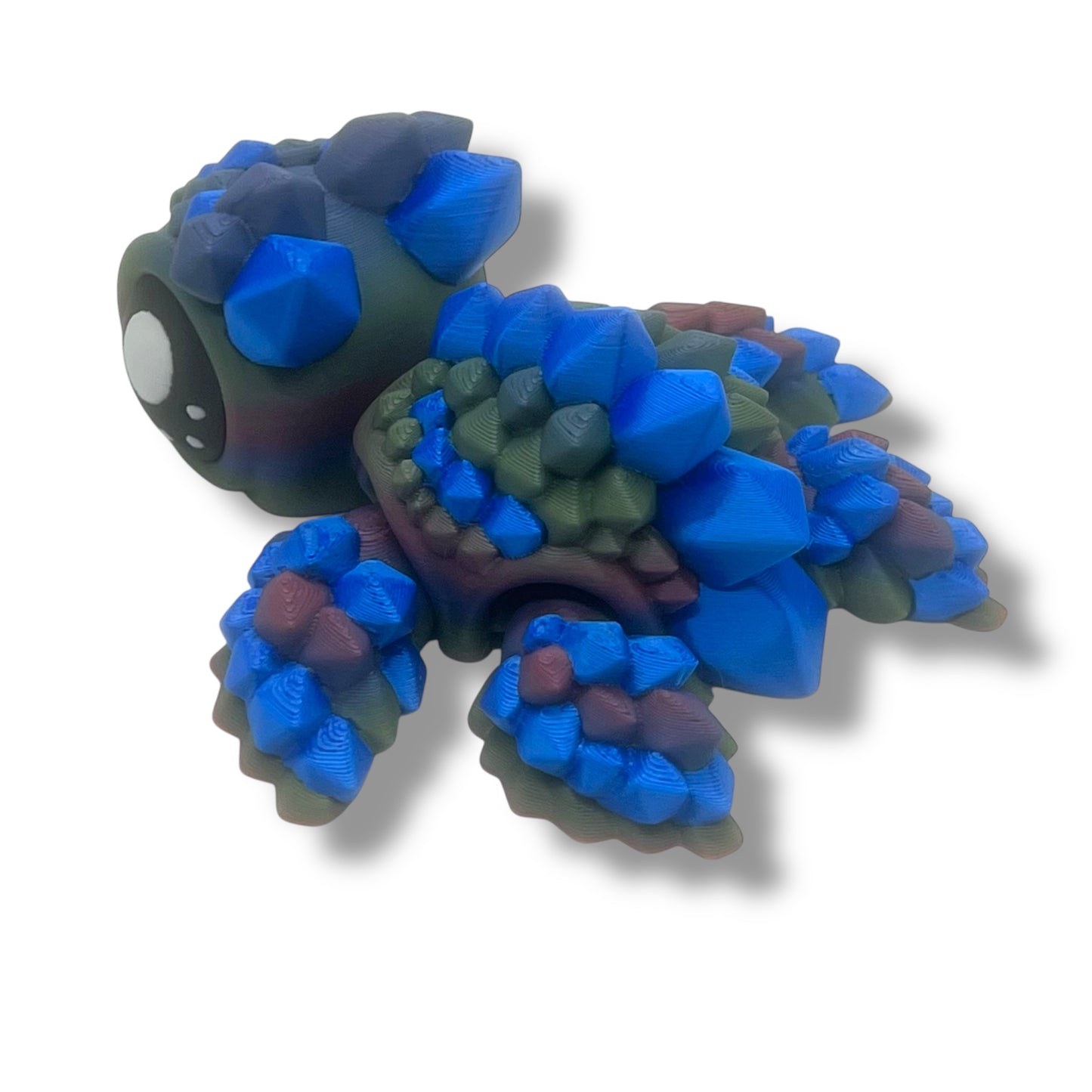 Amazing 4.5" Spike Turtle - 3d Printed Articulated Decor