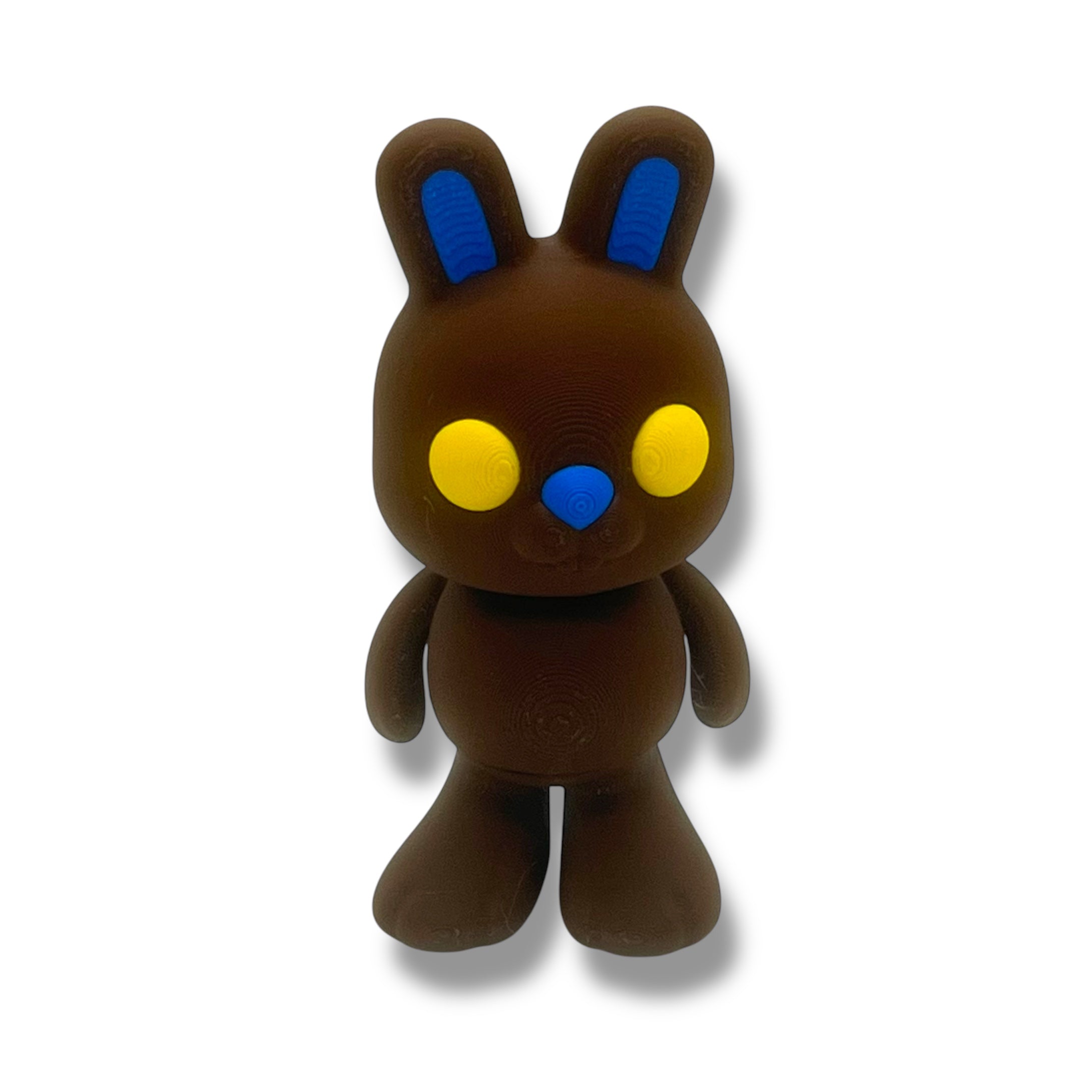 Cute Rabbit Racer - Pocket Pal Size Race Car w/ Optional Bunny Rabbit - 3d Printed Articulated Decor