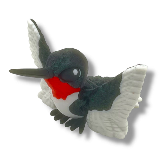 Amazing 4.5" Hummingbird - 3d Printed Articulated Decor