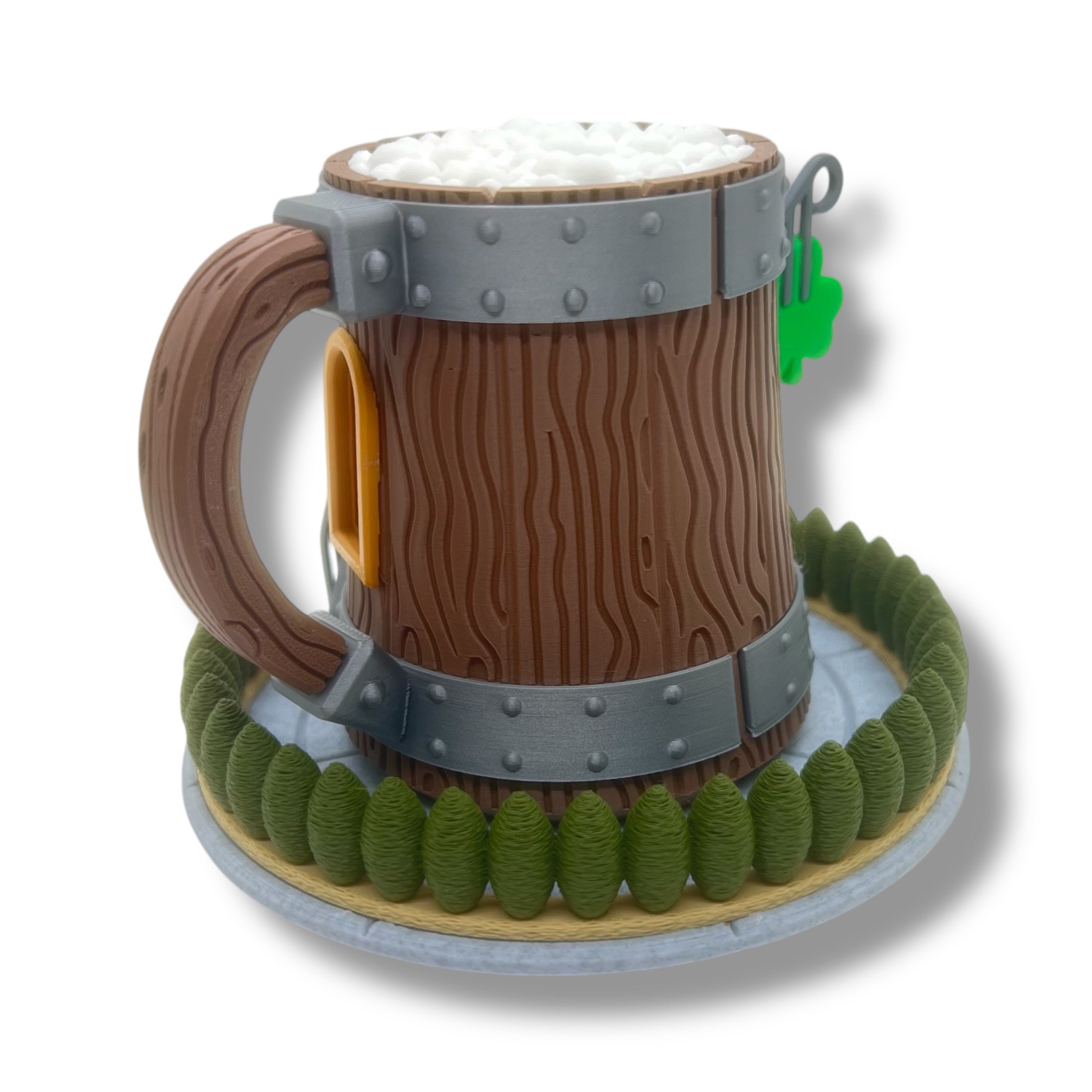 Whimsical Tealight Fairy Beer Stein Mug House - St. Patrick's Collection - 3D Printed Holiday Decor