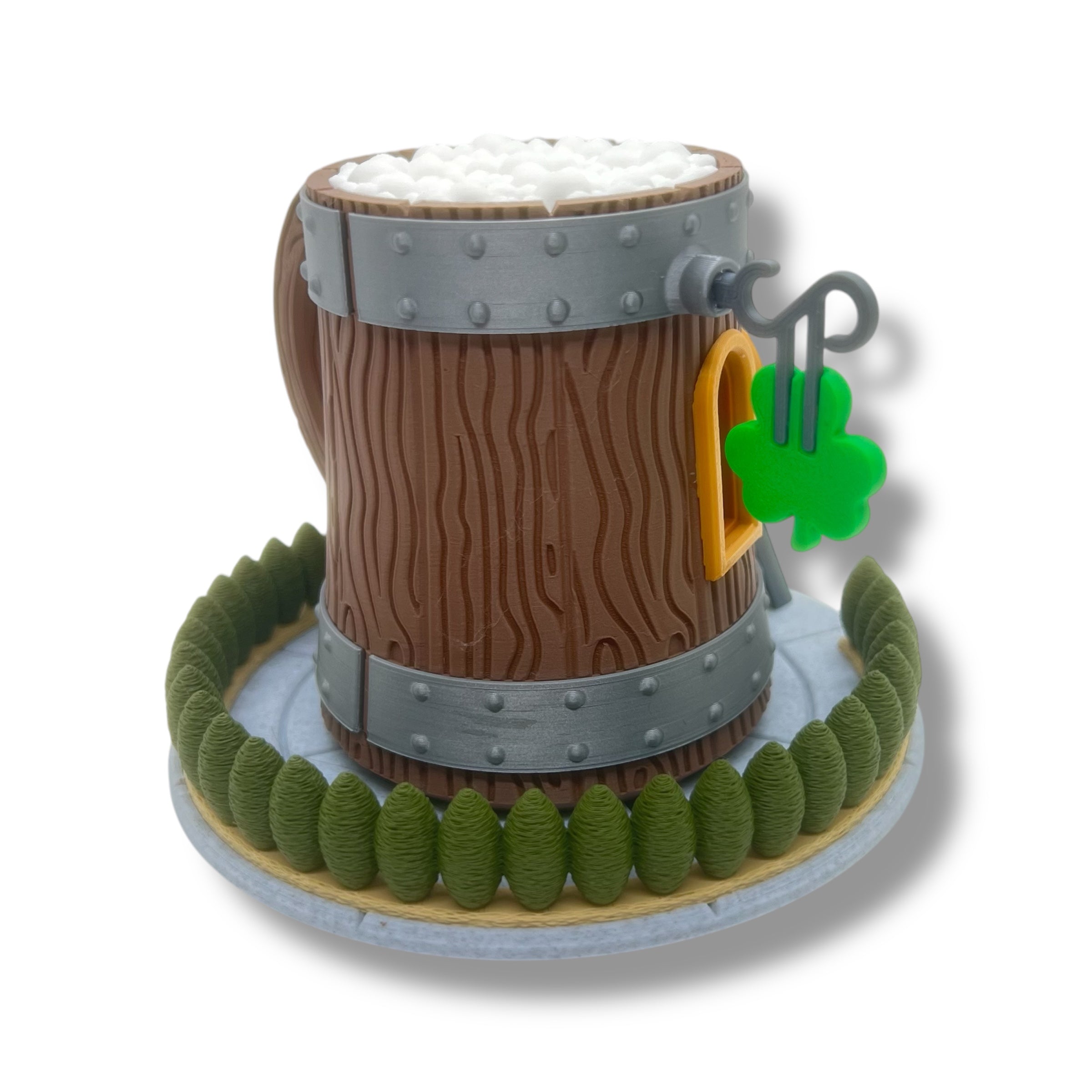 Whimsical Tealight Fairy Beer Stein Mug House - St. Patrick's Collection - 3D Printed Holiday Decor