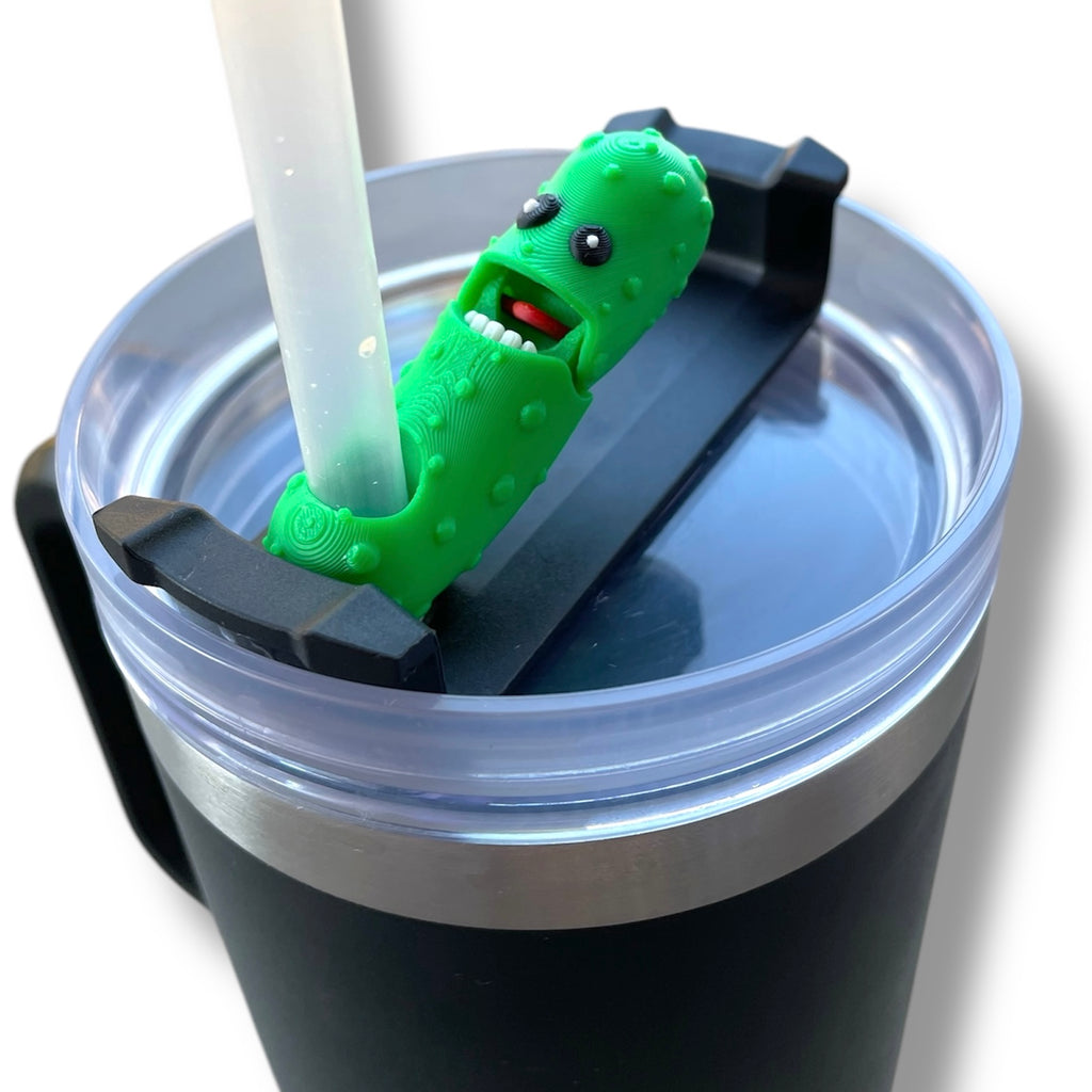 Insulated Cup Tumbler Toppers - 3d Printed Articulated Tumber Bling Straw Decor