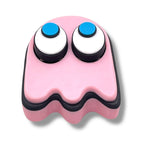 Retro Game Clicky Ghost with Magnetic Back - 3d Printed Articulated Set Desktop Decor