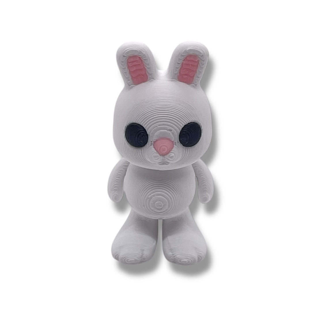 Cute Rabbit Racer - Pocket Pal Size Race Car w/ Optional Bunny Rabbit - 3d Printed Articulated Decor