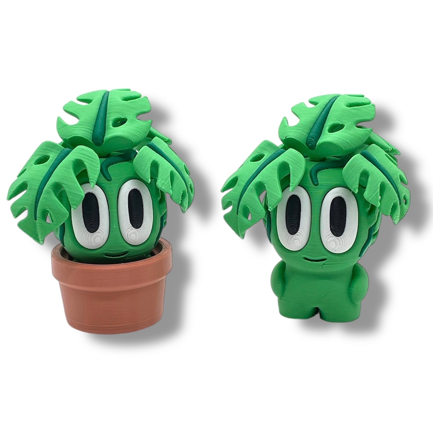Charming Blob Plants in Unique Pots - 3d Printed Enchanting Figurine Decor