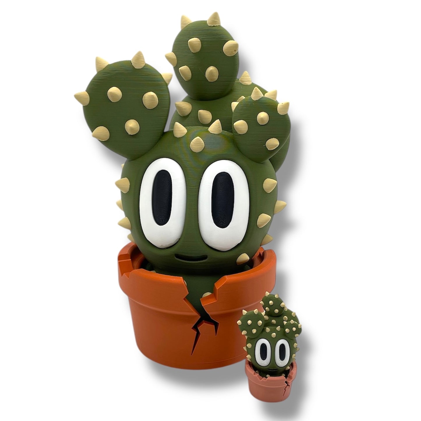 Charming Blob Plants in Unique Pots - 3d Printed Enchanting Figurine Decor