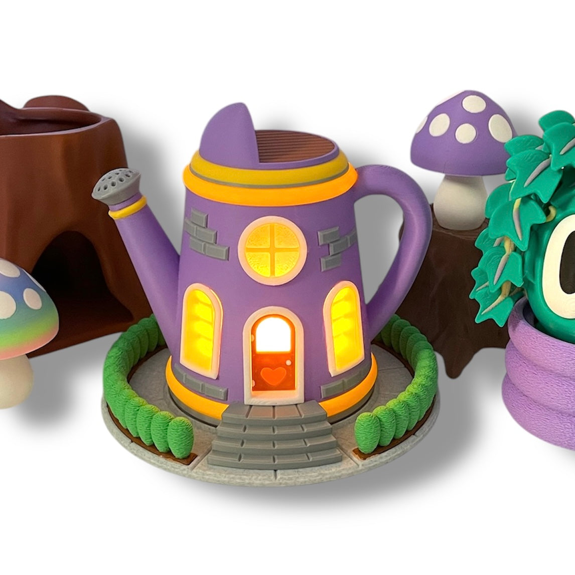 Delightful Tealight Fairy House - Garden Collection - 3D Printed Holiday Decor