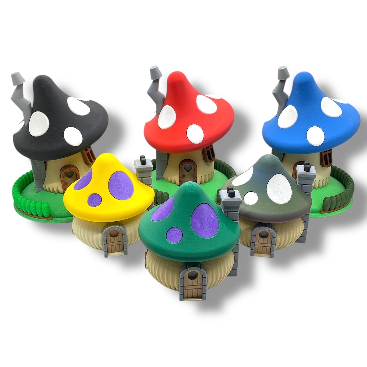Whimsical Tealight Fairy House - Mushroom Collection - 3D Printed Holiday Decor