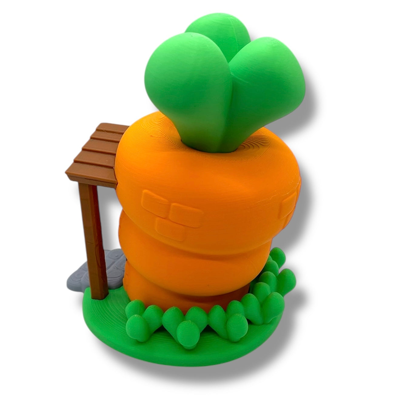 Koza's Cute 5" Carrot House with Exclusive Shy Bunny - 3D Printed Holiday Decor