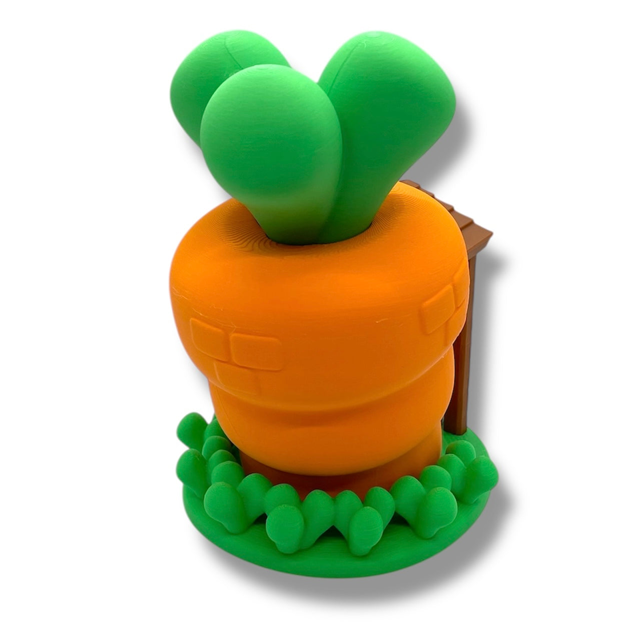 Koza's Cute 5" Carrot House with Exclusive Shy Bunny - 3D Printed Holiday Decor