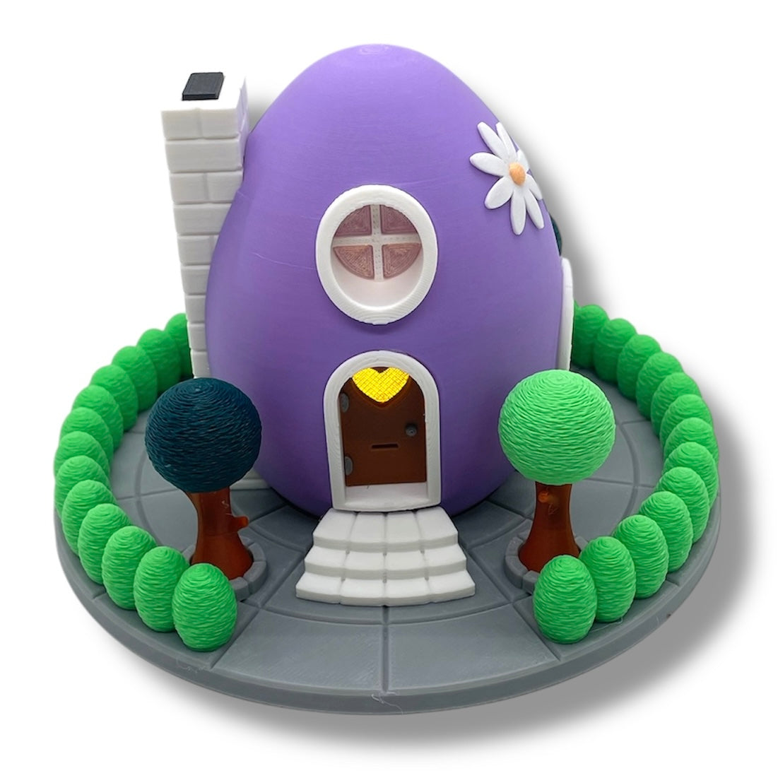 Delightful Easter Egg Tealight Fairy House Easter Village Collection - 3D Printed Holiday Decor