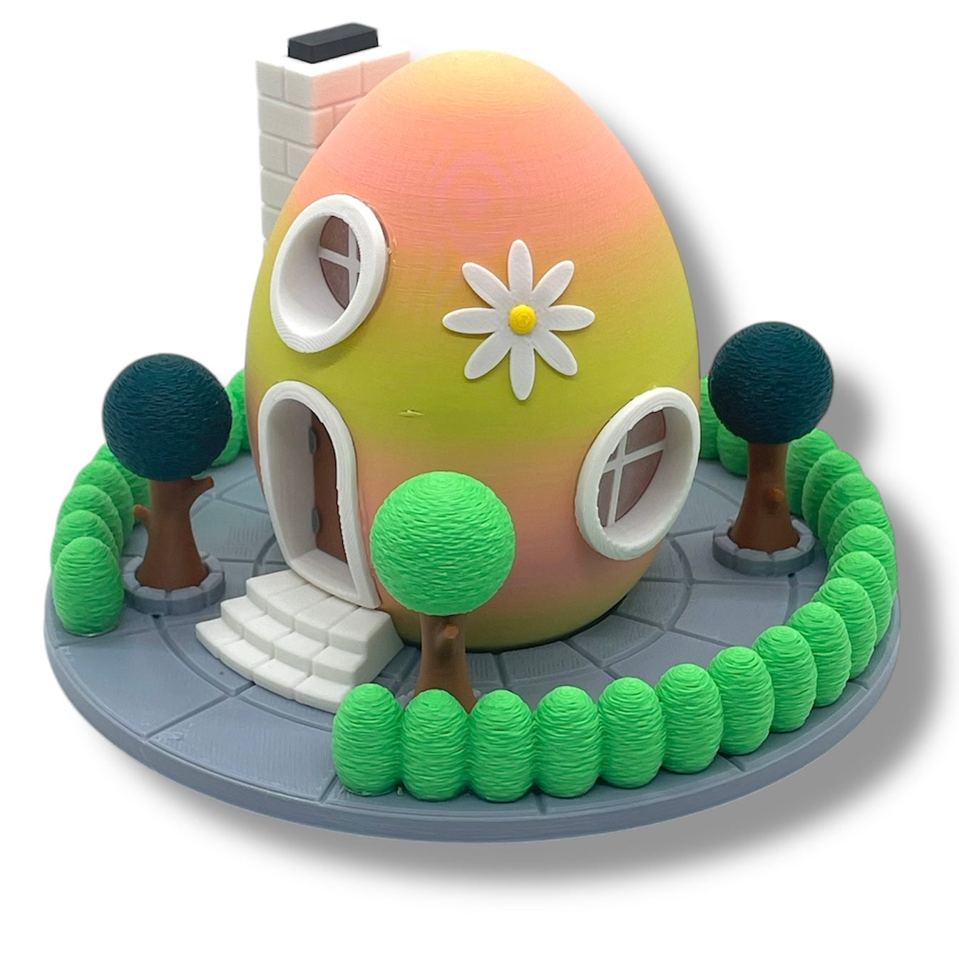 Delightful Easter Egg Tealight Fairy House Easter Village Collection - 3D Printed Holiday Decor