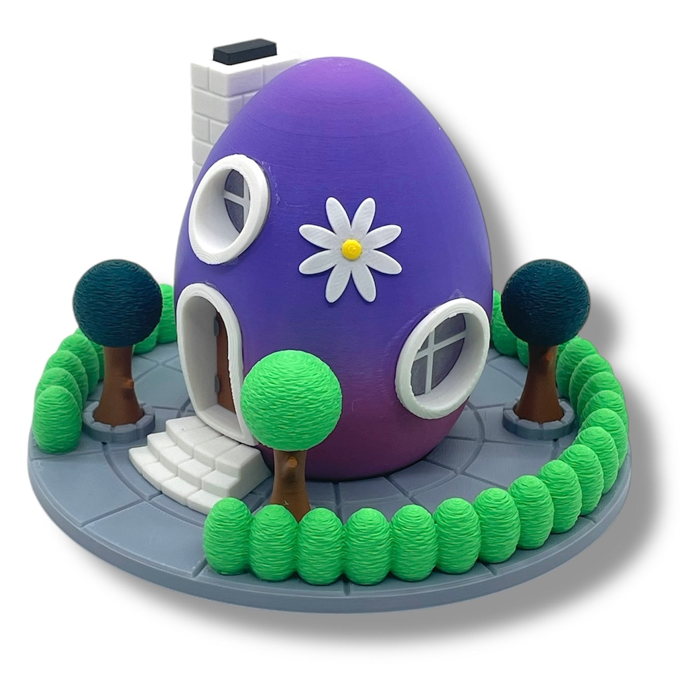 Delightful Easter Egg Tealight Fairy House Easter Village Collection - 3D Printed Holiday Decor