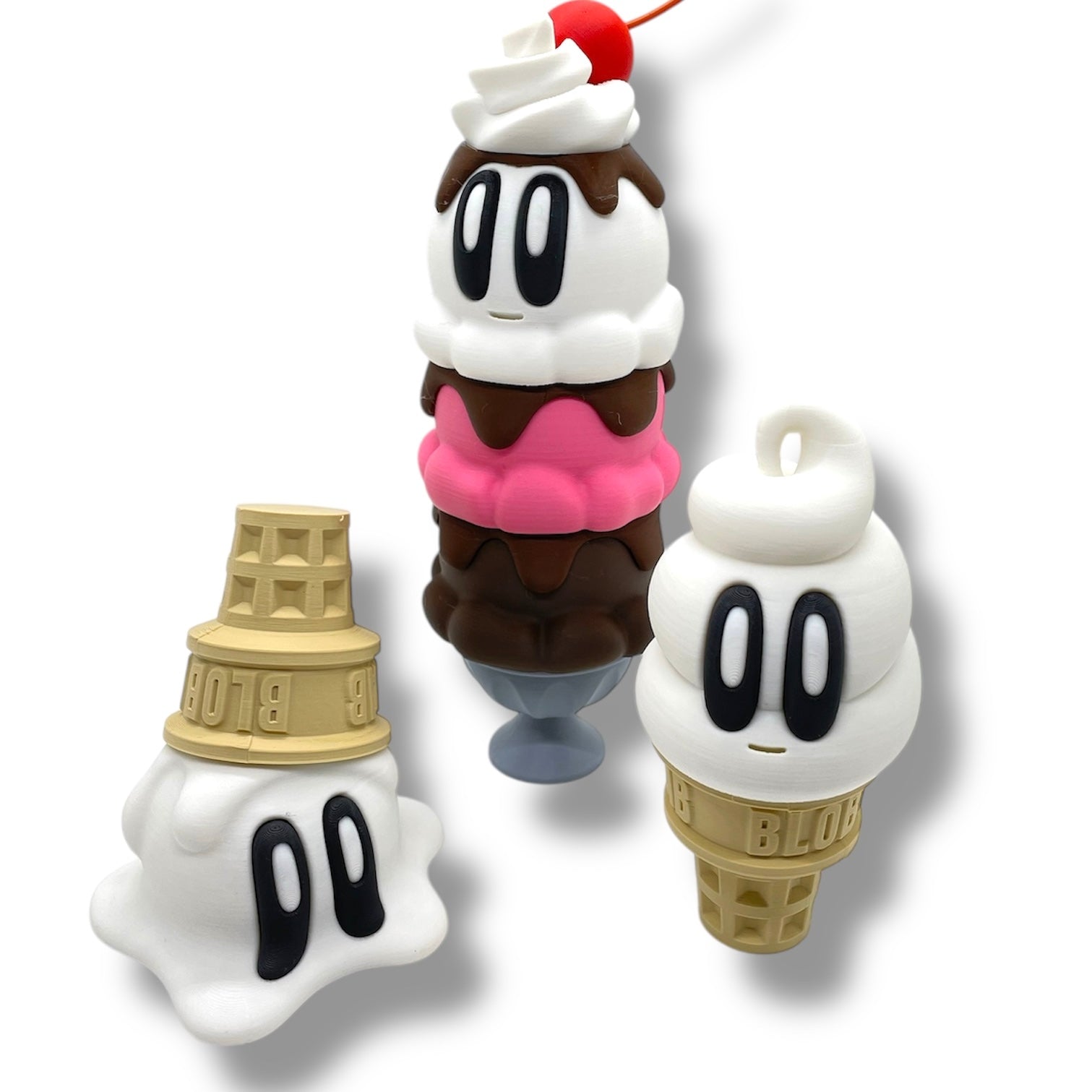 Gnarly's Ice Cream Shop Series - 3d Printed Super Fun Dessert Decor