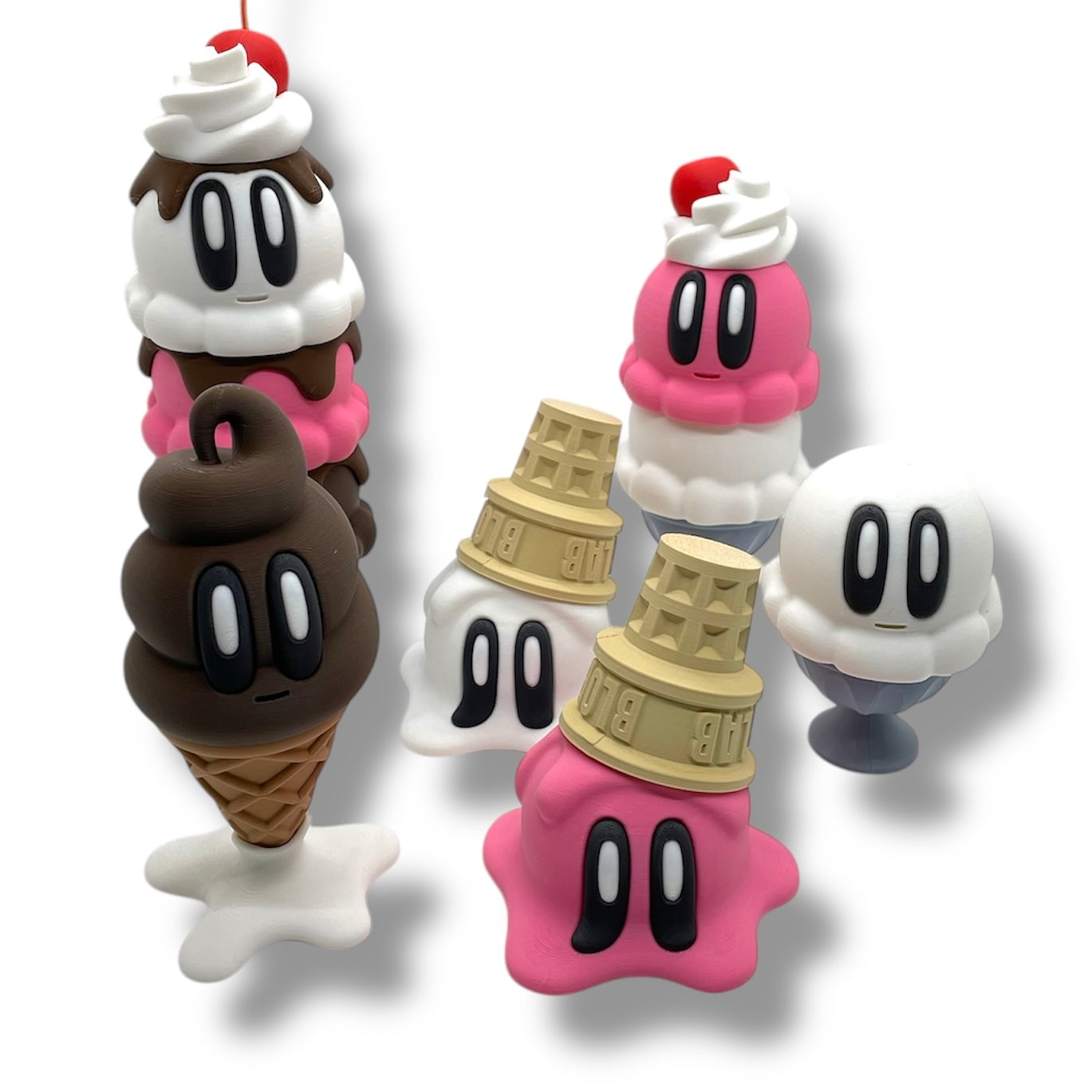 Gnarly's Ice Cream Shop Series - 3d Printed Super Fun Dessert Decor