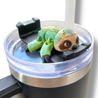Insulated Cup Tumbler Toppers - 3d Printed Articulated Tumber Bling Straw Decor
