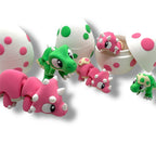 The Cutest Baby and Momma Dinosaur Series - 3d Printed Articulated Figurine Decor Gift