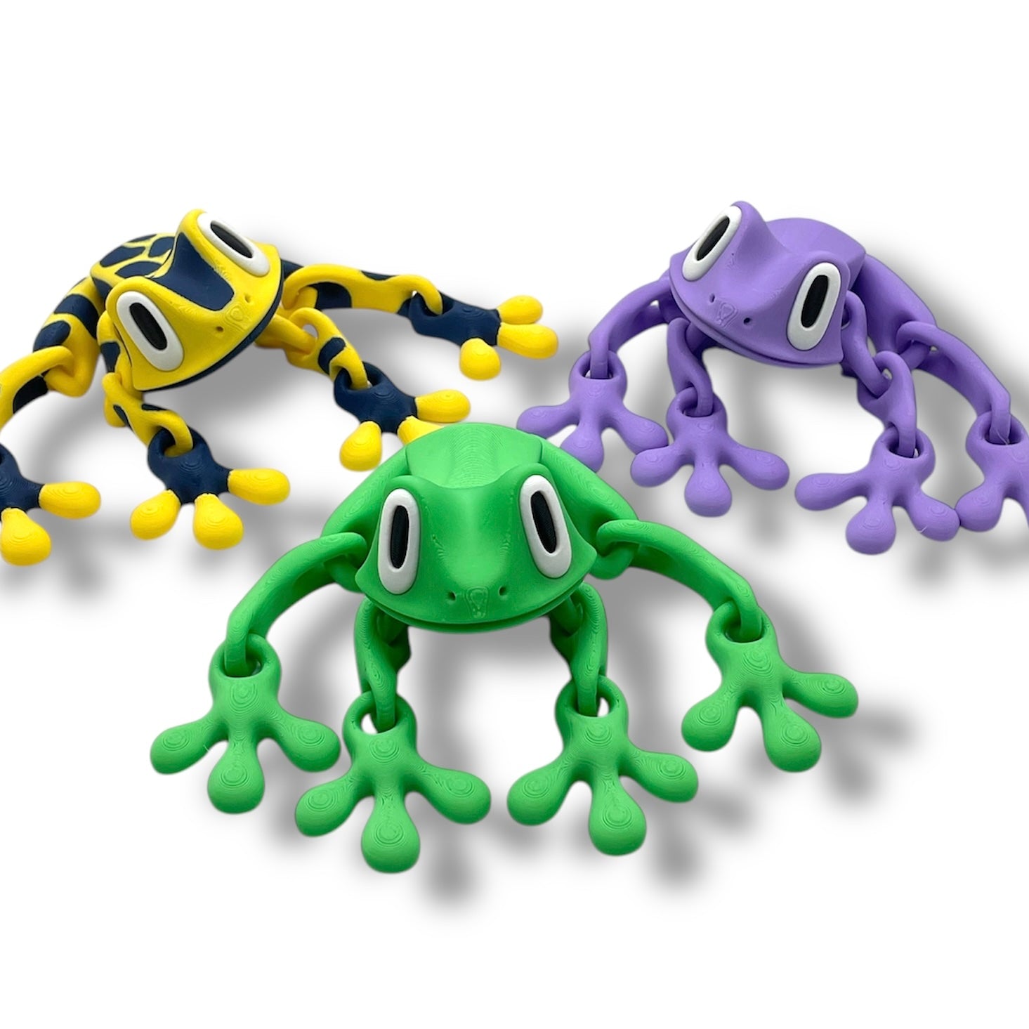 Magnetic 7" Blob Frog - 3d Printed Articulated Hoppy Fun Decor