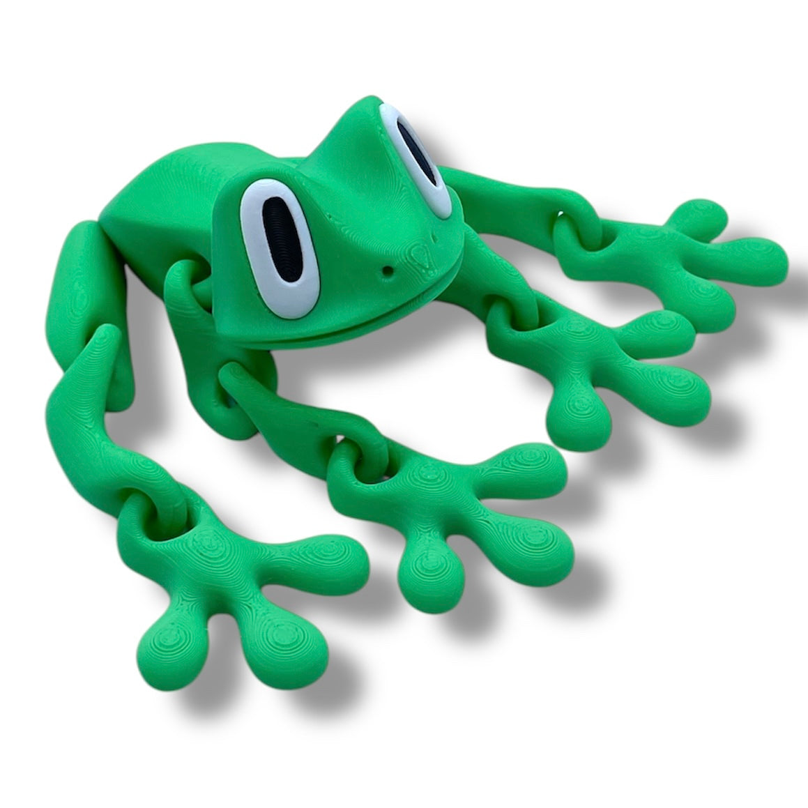Magnetic 7" Blob Frog - 3d Printed Articulated Hoppy Fun Decor