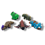 Cute Dinosaur 5 Pack - Articulated 3d Printed Decor - Available with or without Egg Container
