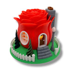 Whimsical Tealight Fairy House - Valentines Collection - 3d Printed Holiday Decor