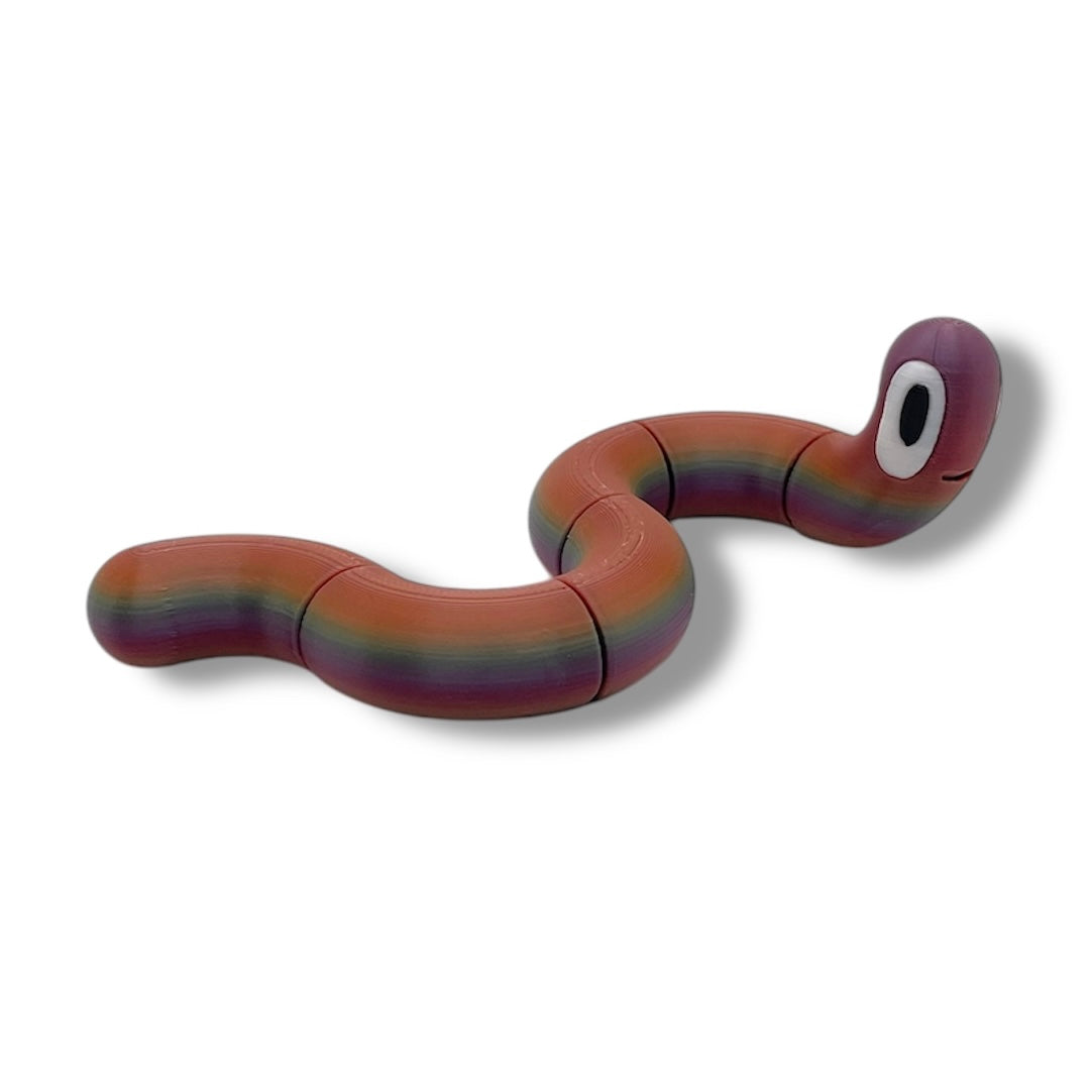 NOODLES Adorable Blob Lab Noodle Fidget - 3d Printed Articulated Fun Decor