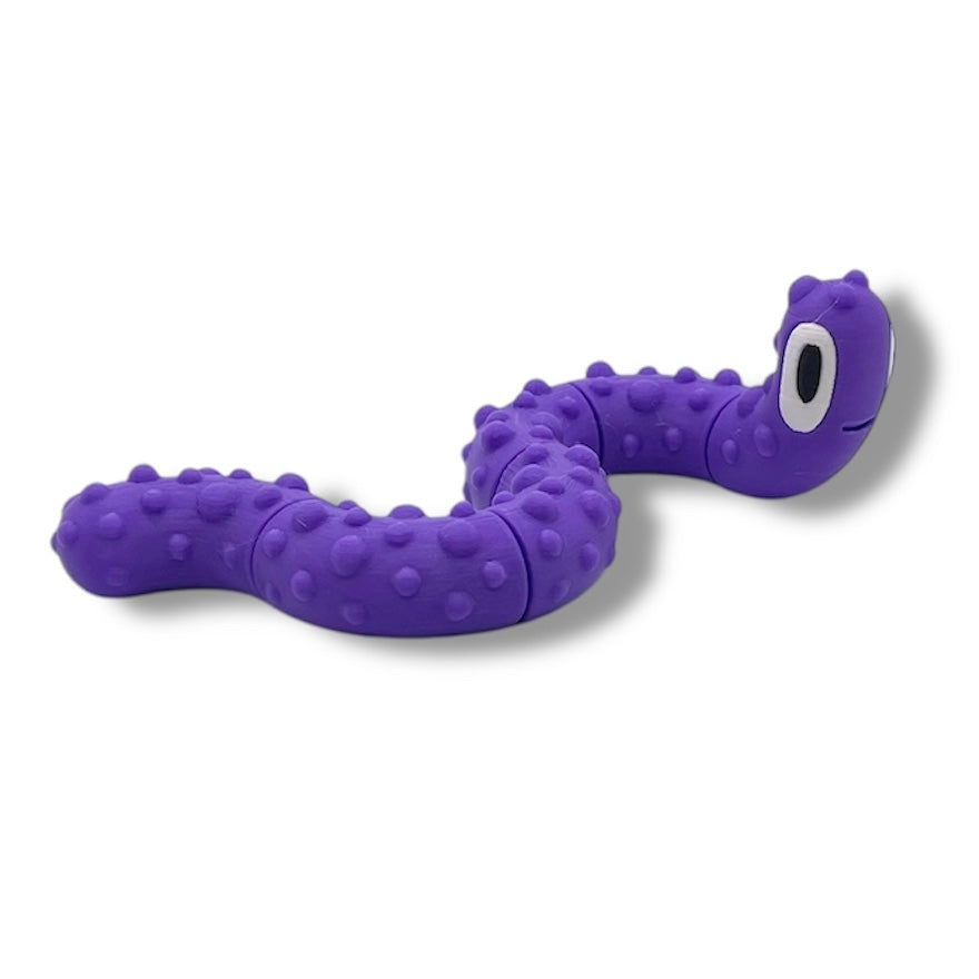 NOODLES Adorable Blob Lab Noodle Fidget - 3d Printed Articulated Fun Decor