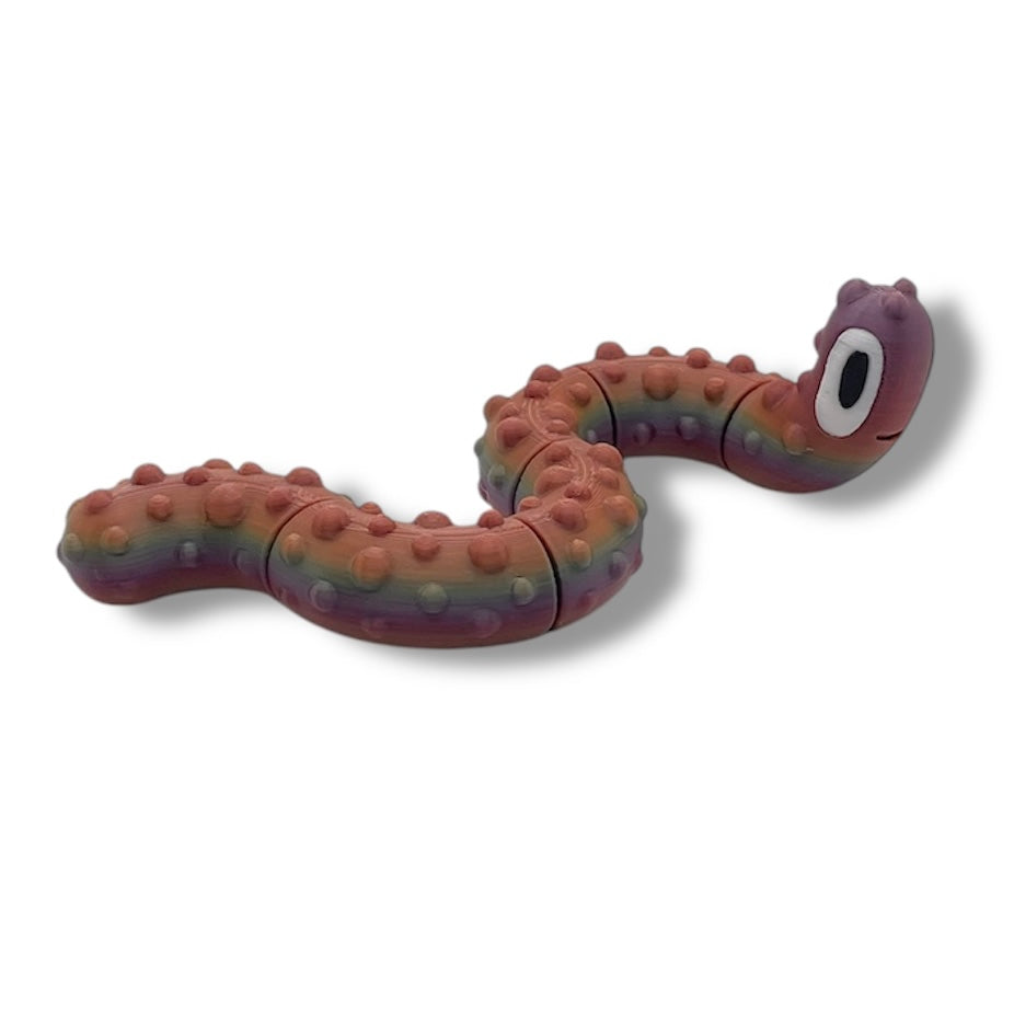 NOODLES Adorable Blob Lab Noodle Fidget - 3d Printed Articulated Fun Decor