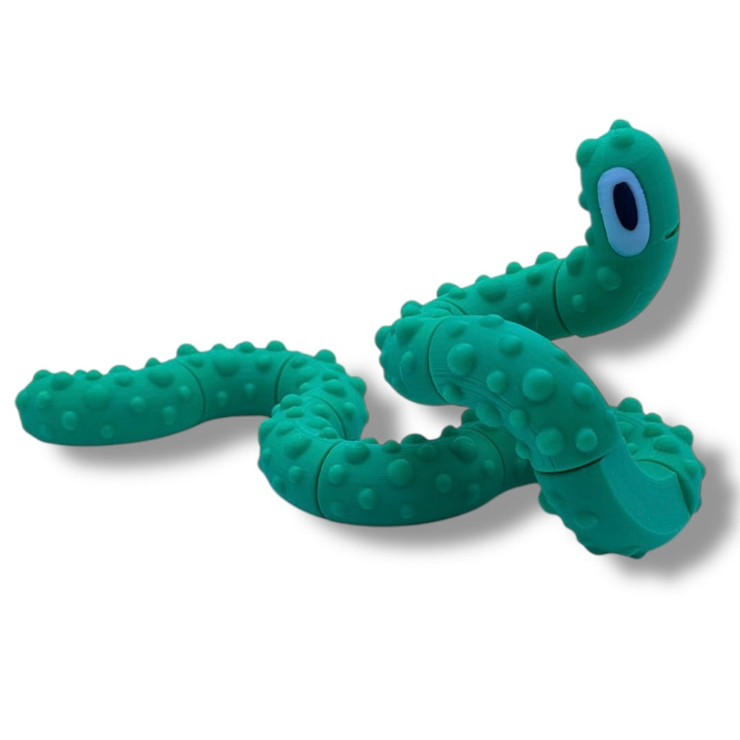 NOODLES Adorable Blob Lab Noodle Fidget - 3d Printed Articulated Fun Decor