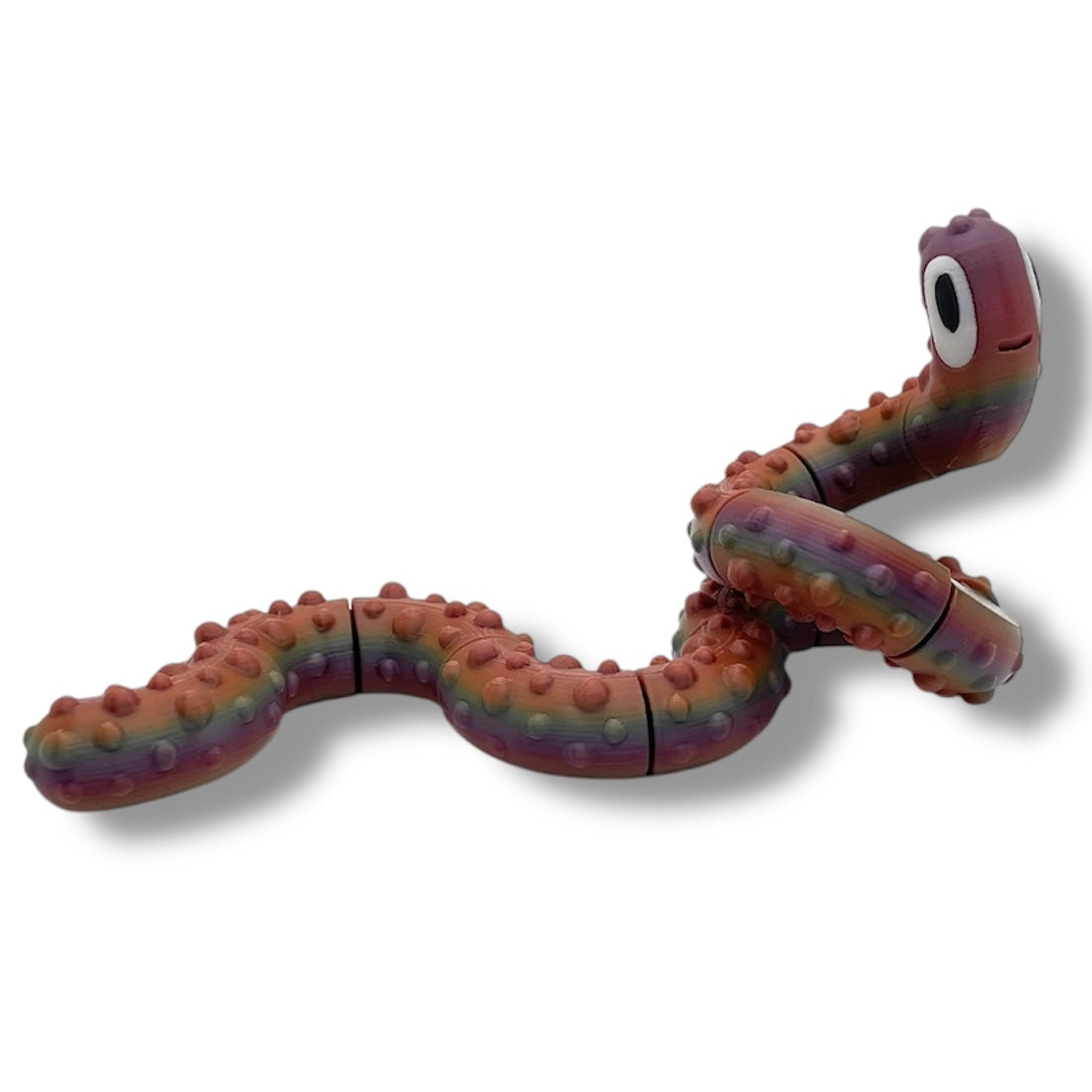 NOODLES Adorable Blob Lab Noodle Fidget - 3d Printed Articulated Fun Decor