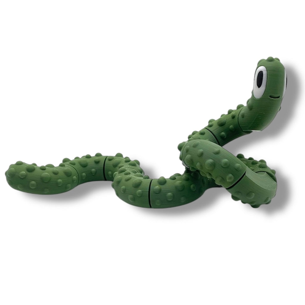 NOODLES Adorable Blob Lab Noodle Fidget - 3d Printed Articulated Fun Decor