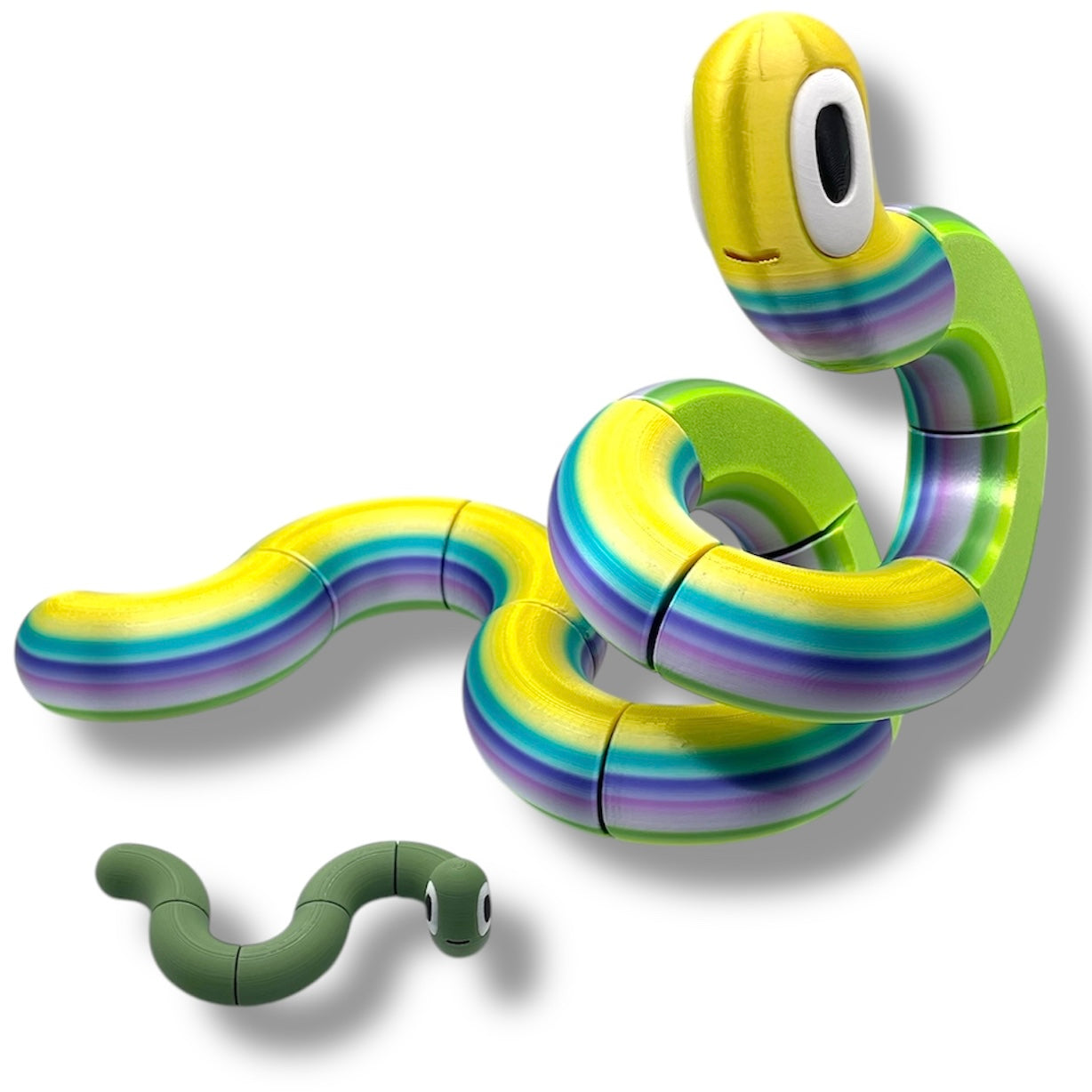 NOODLES Adorable Blob Lab Noodle Fidget - 3d Printed Articulated Fun Decor